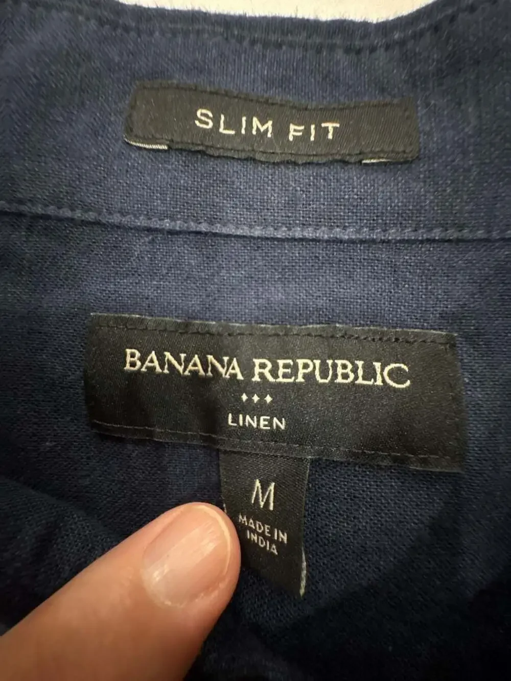Banana Republic Men's Slim Fit Linen Short Sleeve Button-Down Shirt